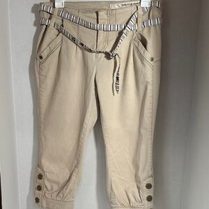 DKNY jeans khaki cropped pants size 5